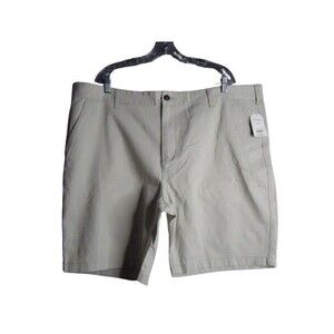 Faded Glory Above the Knee Shorts Flat Front Khaki Walking Shorts Mens Size 46
